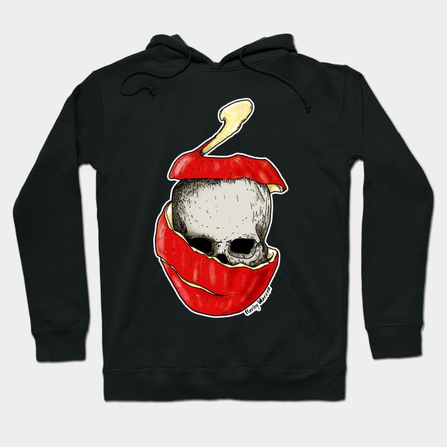 Apple Skull Hoodie by Harley Warren